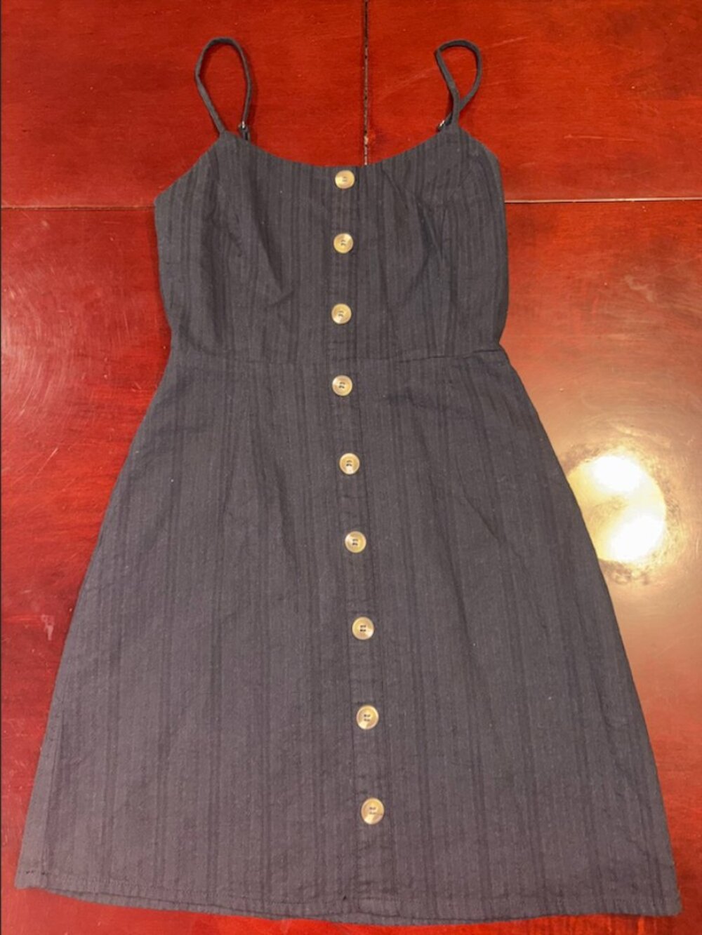Pretty Little Thing Black Button-Up Day Dress